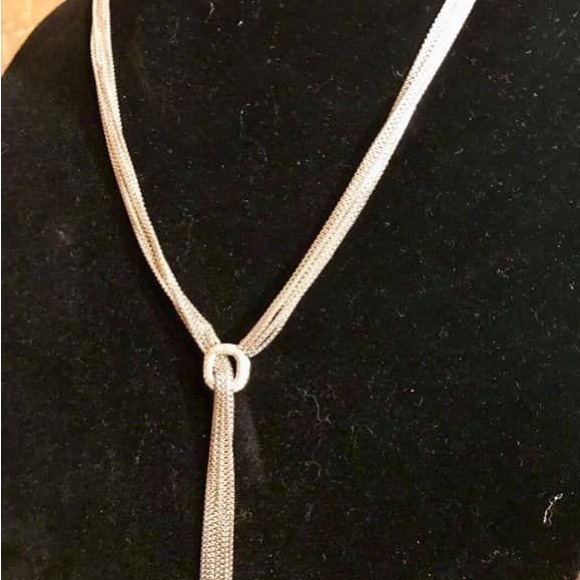 Rare 7 strand David Yurman, lariat necklace with diamonds sterling silver - Picture 2 of 4